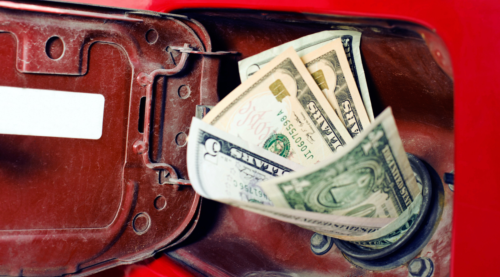 money in gas tank