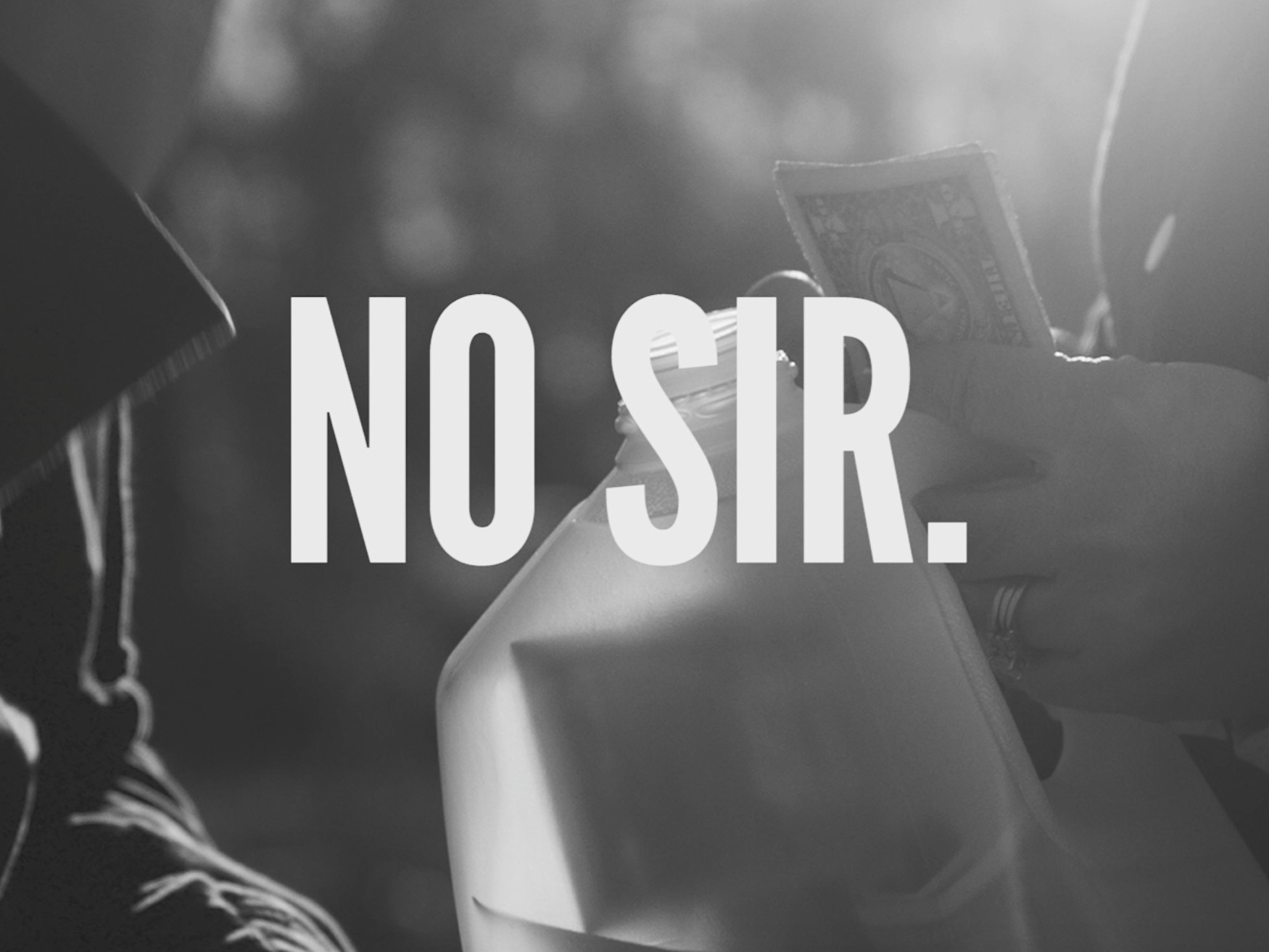 man with money and milk jug