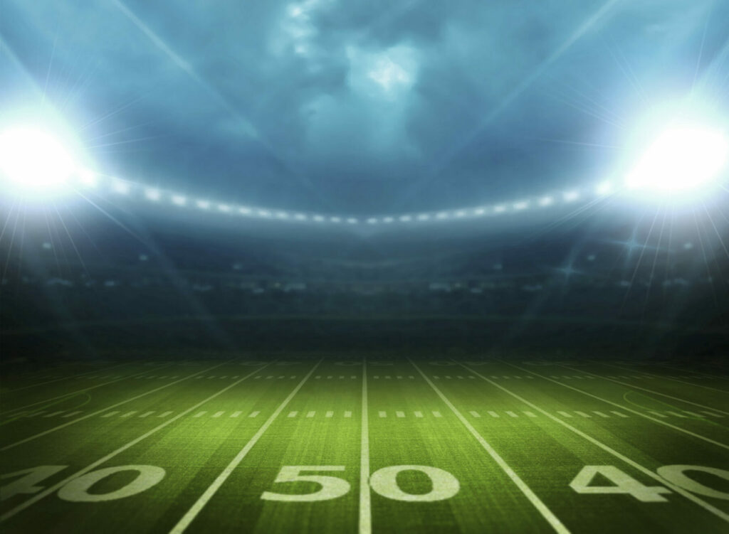 Football 50 yard line