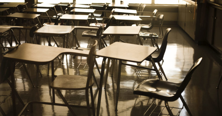 Desks in School