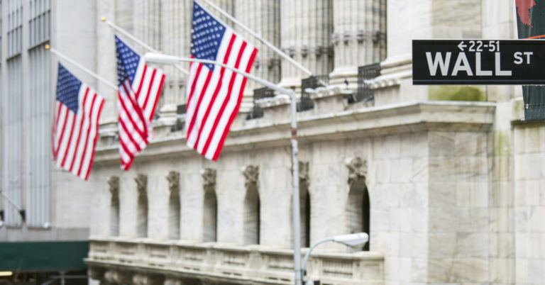 Wall street sign