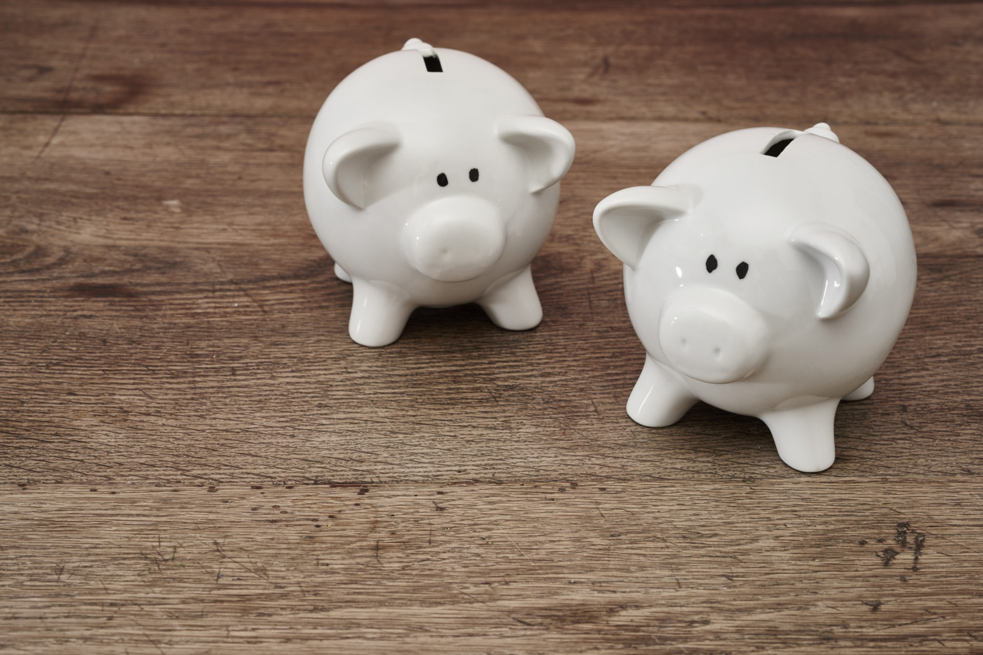 two piggy banks