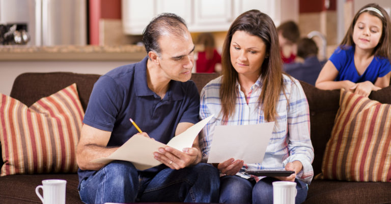 Parents doing taxes