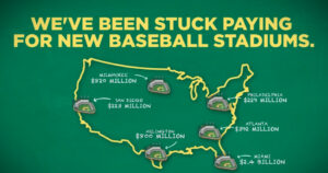 We've been stuck paying for new baseball stadiums map