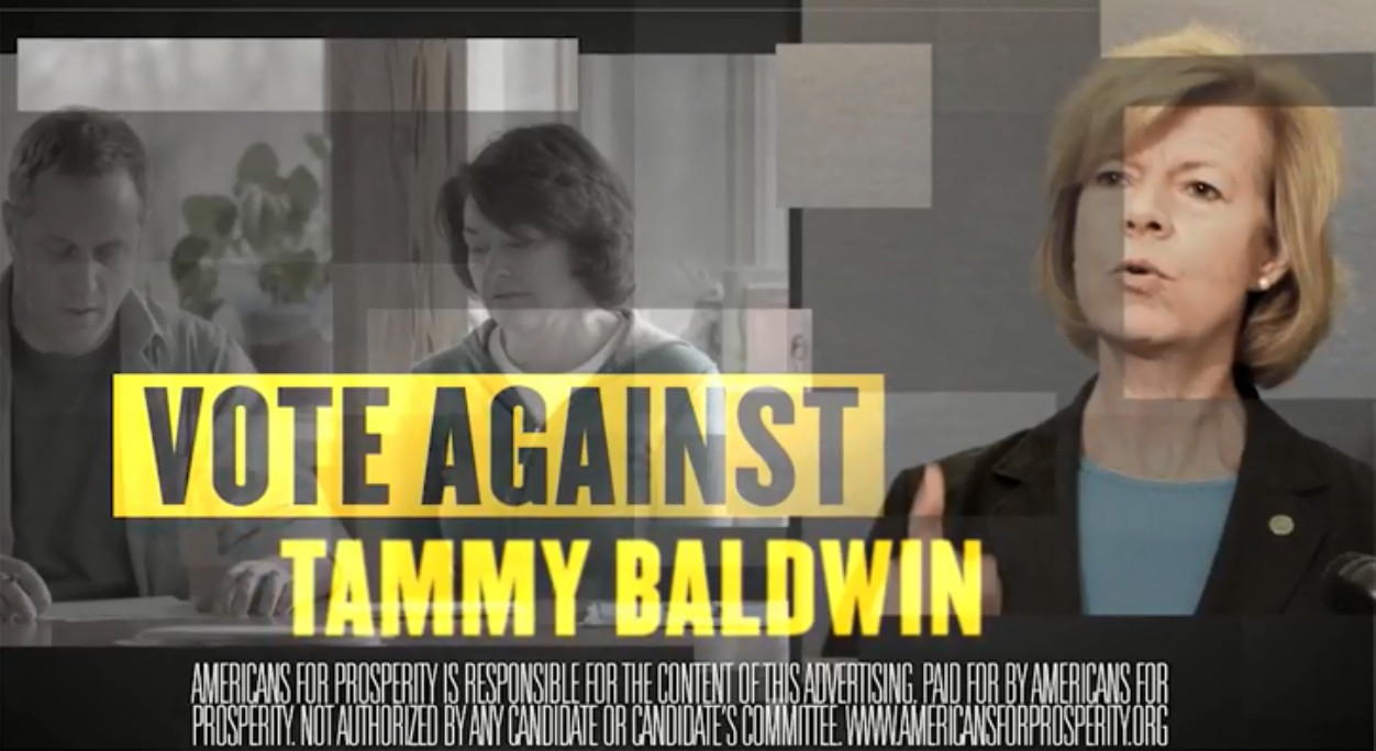 Vote against Tammy Baldwin