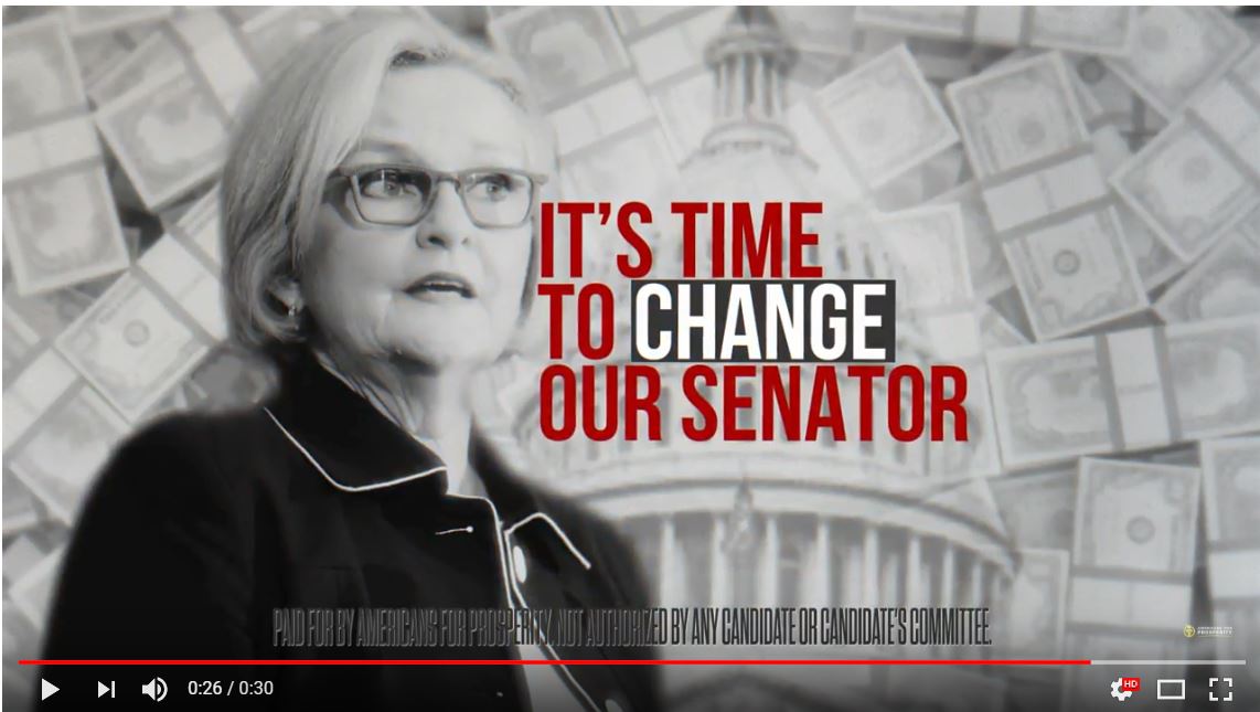 digital ad campaign criticizing Sen. Claire McCaskill