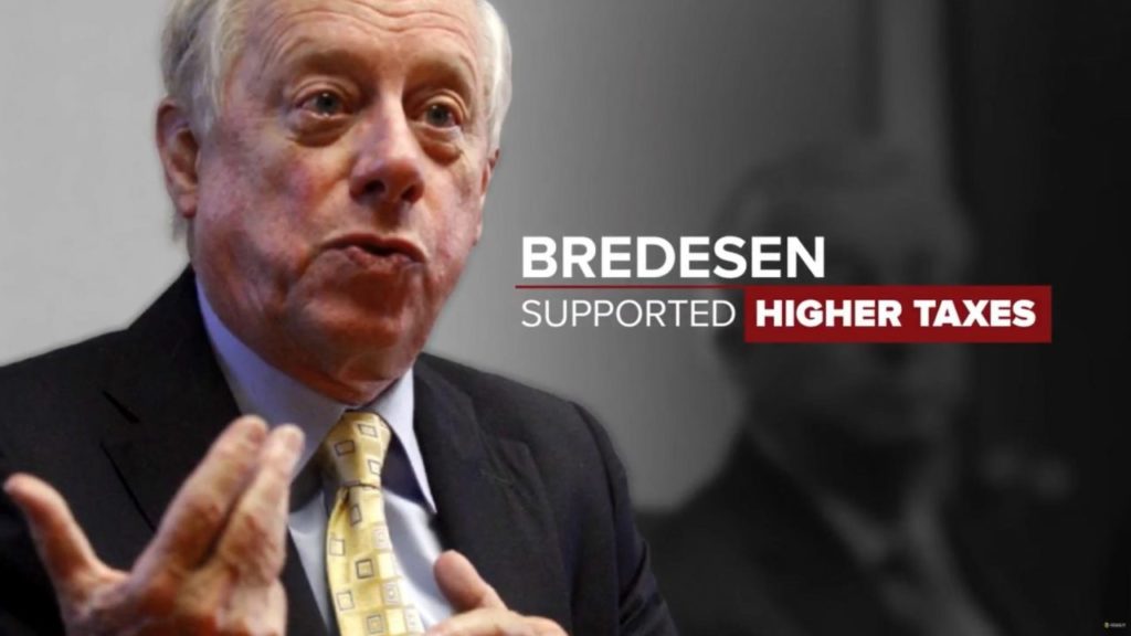 Bredesen supported higher taxes