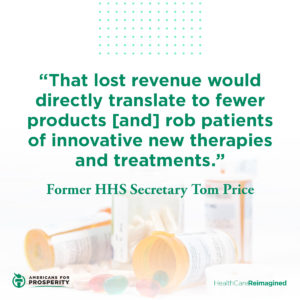 Tom Price shares why drug price controls are harmful