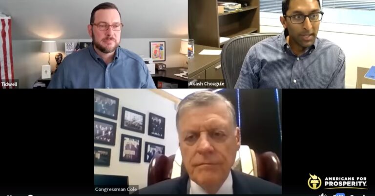 Tom Cole speaks with AFP-Oklahoma state Director John Tidwell and AFP's Akash Chougle about infrastructure and big spending bills