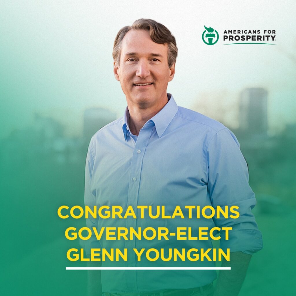 AFP congratulates Governor-Elect Glenn Youngkin on his election victory 