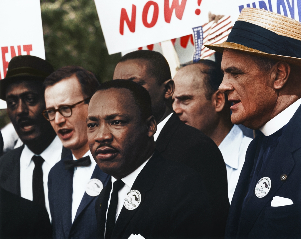 Dr. King, author of the "Letter from Birmingham Jail," at the 1963 March on Washington.