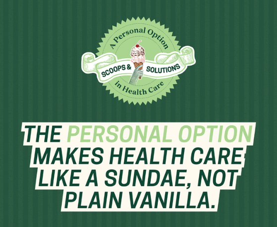 A digital ad graphic created for AFP's summer campaign to promote the Personal Option.