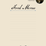 Printable Food Tent Cards